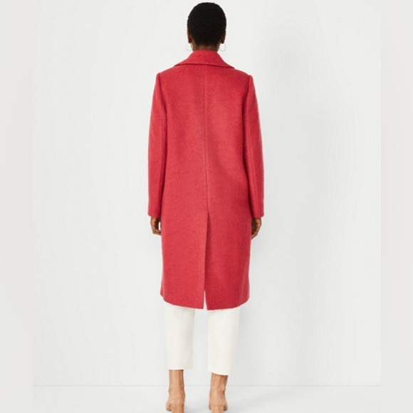 Ann Taylor Textured Wool Blend Double Breasted Coat 593050 - Picture 4 of 10